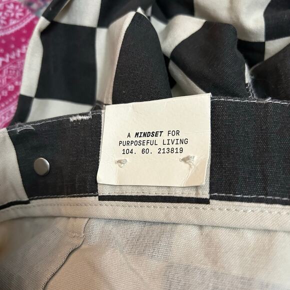 P&Co Black White Checkerboard Service Fatigue 304 Cargo Pants Womens Size 16 - Picture 3 of 8